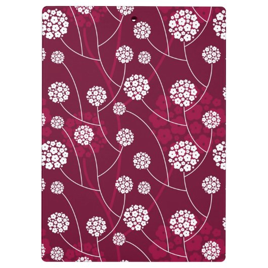 Abstract bloempatroon klembord (Achterkant)