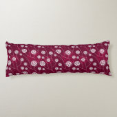 Abstract bloempatroon lichaamskussen (Achterkant)