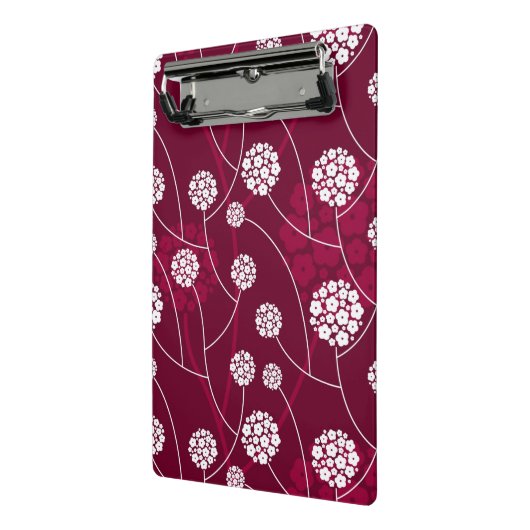 Abstract bloempatroon mini klembord (Angled2)