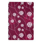 Abstract bloempatroon mini klembord (Achterkant)