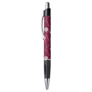 Abstract bloempatroon pen