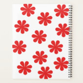 Abstract bloempatroon planner (Achterkant)