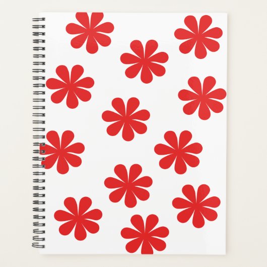 Abstract bloempatroon planner (Voorkant)