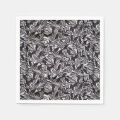 Abstract bloempatroon servet (Voorkant)