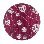 Abstract bloempatroon snijplank (Voorkant)