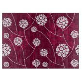 Abstract bloempatroon snijplank (Voorkant)