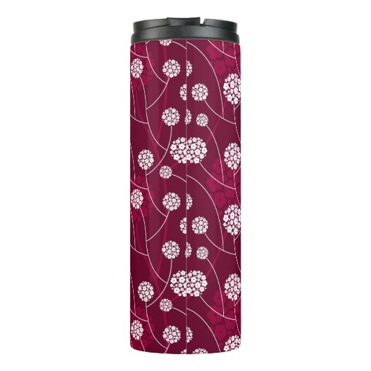 Abstract bloempatroon thermosbeker (Achterkant)