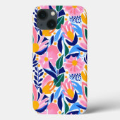 Abstract Bloemrijk Kleurrijk Fun Patroon Case-Mate iPhone Case (Achterkant)