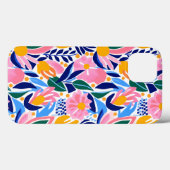Abstract Bloemrijk Kleurrijk Fun Patroon Case-Mate iPhone Case (Achterkant (horizontaal))