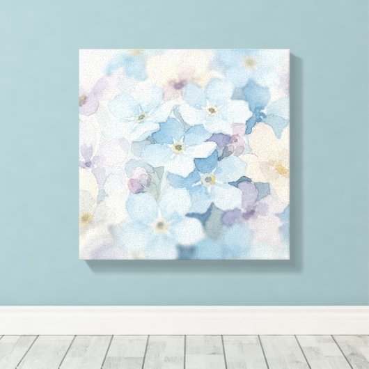 Abstract Bloemstuk Canvas Afdruk (Insitu (Houten vloer))