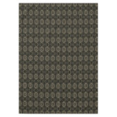 Abstract bloemzwart en goud tafelkleed (Voorkant)