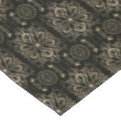 Abstract bloemzwart en goud tafelkleed (Gekanteld)