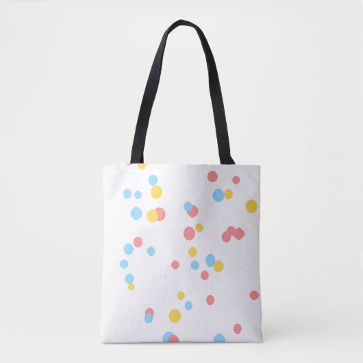 Abstract Bloom – All-Over Artistic Floral Tote Bag (Voorkant)
