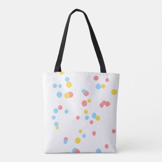 Abstract Bloom – All-Over Artistic Floral Tote Bag (Achterkant)