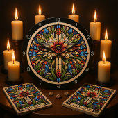 Abstract Bloom Cross Grote Klok