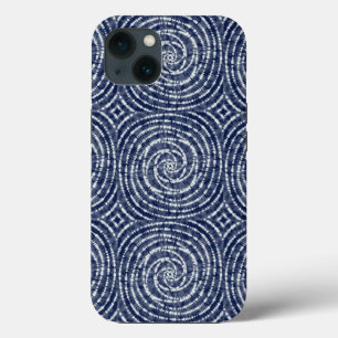 Abstract Blue Asian Shibori Pattern Case-Mate iPhone Case