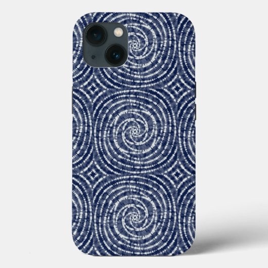 Abstract Blue Asian Shibori Pattern Case-Mate iPhone Case (Achterkant)