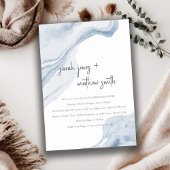 Abstract Blue Coastal Zee Beach repetitie diner Kaart