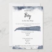 Abstract Blue Elements Sweet Baby Boy Baby Shower Kaart (Voorkant)