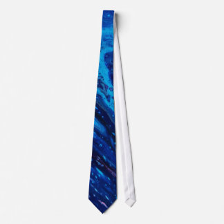 Abstract blue galaxy stropdas
