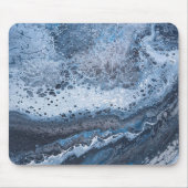 Abstract Blue & Gray Ocean Drift  Muismat (Voorkant)