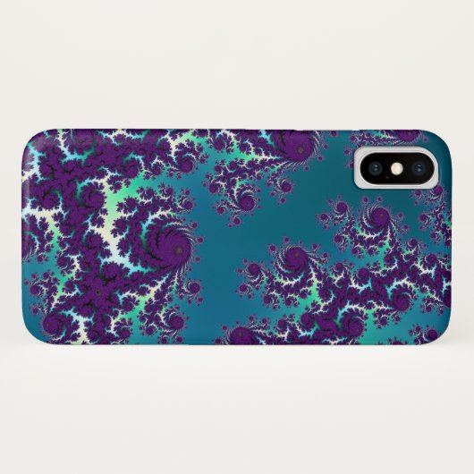 Abstract Blue Green Paars Fractal iPhone 6 Plus Case-Mate iPhone Case (Achterkant (horizontaal))