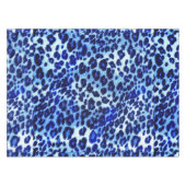 Abstract Blue Hipster Cheetah Animal Print Tafelkleed (Voorkant (Horizontaal))