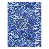 Abstract Blue Hipster Cheetah Animal Print Tafelkleed (Voorkant)