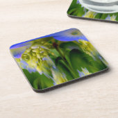 Abstract Blue Hydrangea Floral Cork Onderzetter Se (Linkerzijde)