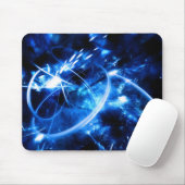 Abstract-Blue Mousepad Muismat (Met muis)