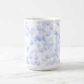 Abstract Blue Paint Brush Strokes Pattern Koffiemok (Center)