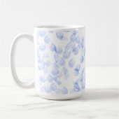 Abstract Blue Paint Brush Strokes Pattern Koffiemok (Links)