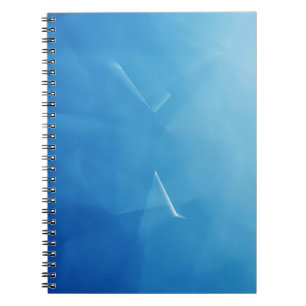 Abstract Blue Serenity Notitieboek