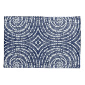 Abstract Blue Shibori Tie Dye Duvet Hoesje Kussensloop (Achterkant)