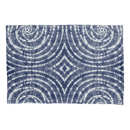 Abstract Blue Shibori Tie Dye Duvet Hoesje Kussensloop (Voorkant)
