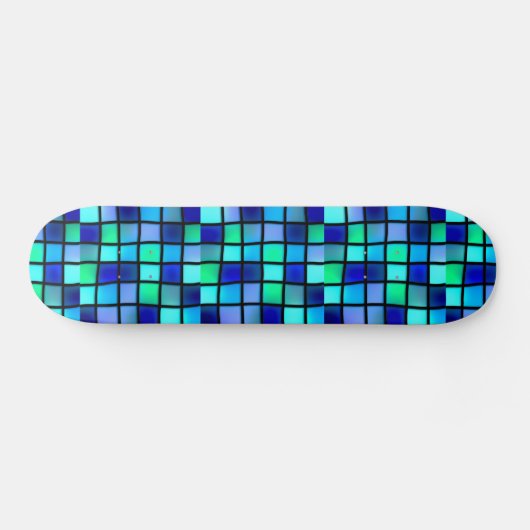 ABSTRACT BLUE Skateboard-dek Persoonlijk Skateboard (Horizontaal)