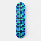 ABSTRACT BLUE Skateboard-dek Persoonlijk Skateboard (Voorkant)