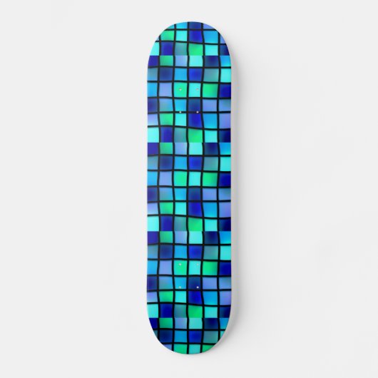 ABSTRACT BLUE Skateboard-dek Persoonlijk Skateboard (Voorkant)