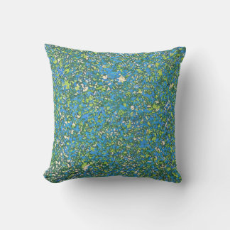 Abstract Blue Splatter for Art Enthusiasts Mod  Kussen