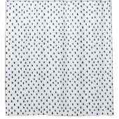 Abstract Blue Spots And Dots Pattern Curtain Douchegordijn (Voorkant)