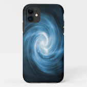 Abstract Blue Swirl iPhone 5 Hoesje (Achterkant)