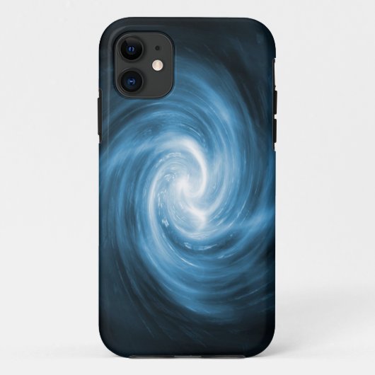 Abstract Blue Swirl iPhone 5 Hoesje (Achterkant)