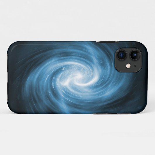 Abstract Blue Swirl iPhone 5 Hoesje (Achterkant (horizontaal))