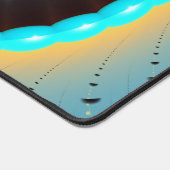 Abstract Blue Turquoise Oranje Fractal Art Spiral Bureaumat (Hoek)