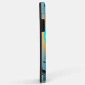 Abstract Blue Turquoise Oranje Fractal Art Spiral Case-Mate iPhone Case (Achterkant/rechts)