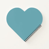 Abstract Blue Turquoise Oranje Fractal Art Spiral Notitieboek (Achterkant)