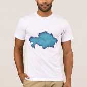 Abstract Blue Watercolor Men’s T-Shirt (Voorkant)