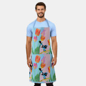 Abstract Blue Wren Australian Bird Birds Apron Schort (Gedragen)