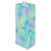 Abstract Blurred paasfaltpatroon Wijn Cadeautas (Achterkant Gekanteld)