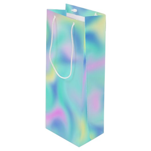 Abstract Blurred paasfaltpatroon Wijn Cadeautas (Voorkant Gekanteld)